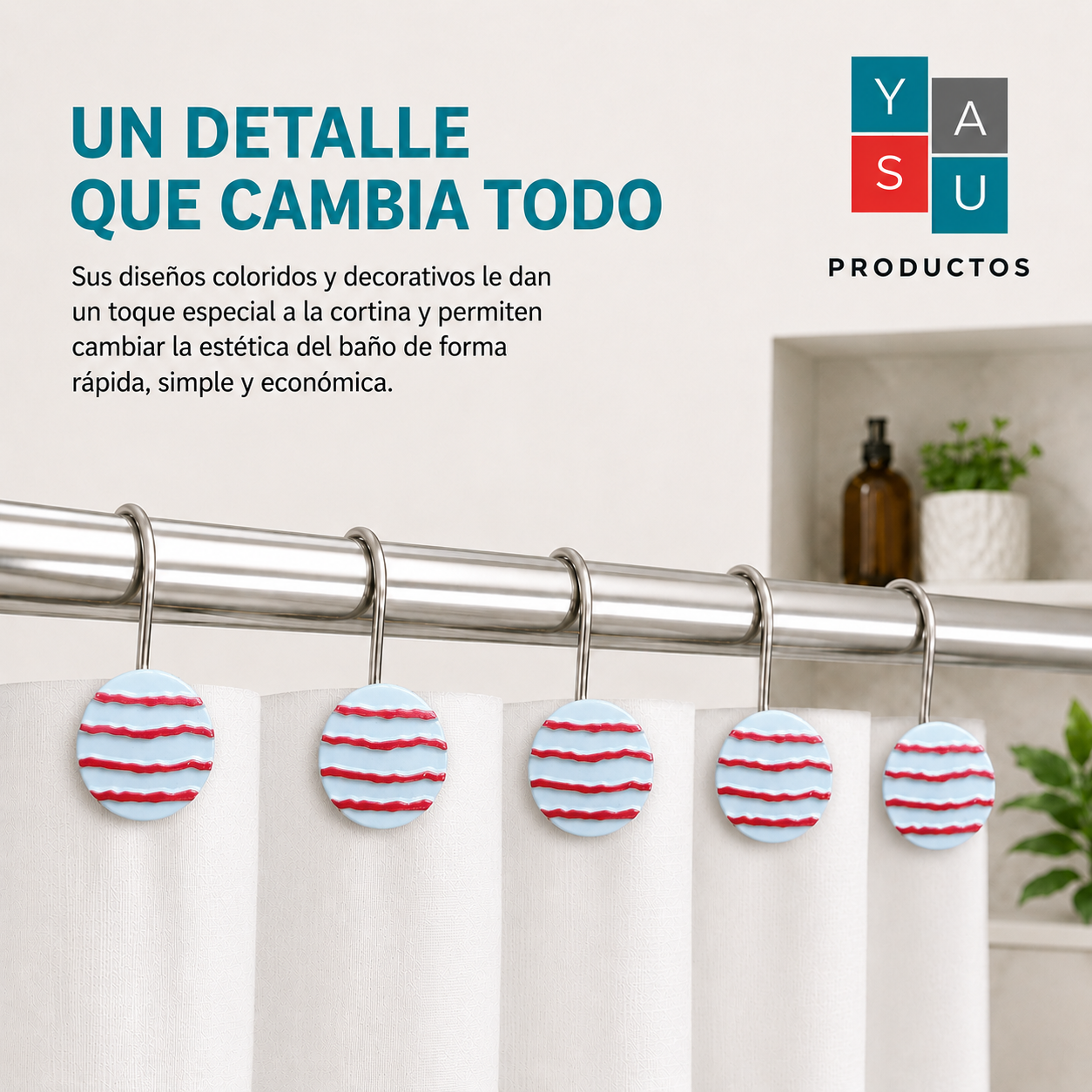 Beneficio ganchos ocean rojo
